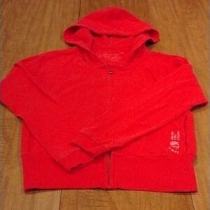 American Eagle Outfitters Red Hoodie Junior Size Large